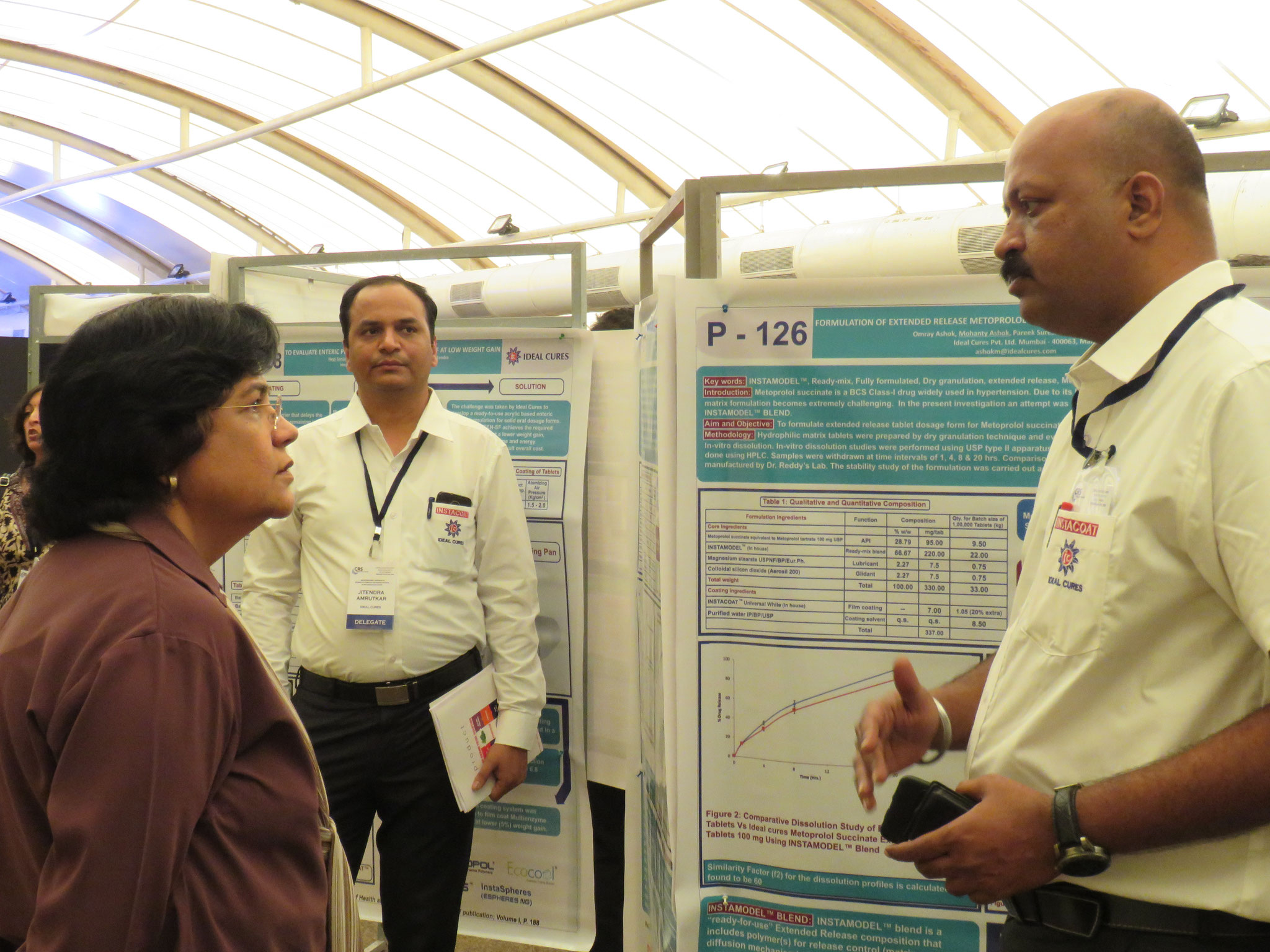 Team Ideal Cures presented three posters at the 16th International Symposium organised by Controlled Release Society India Chapter