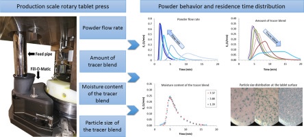 How the powder behavior works with a rotary tablet press