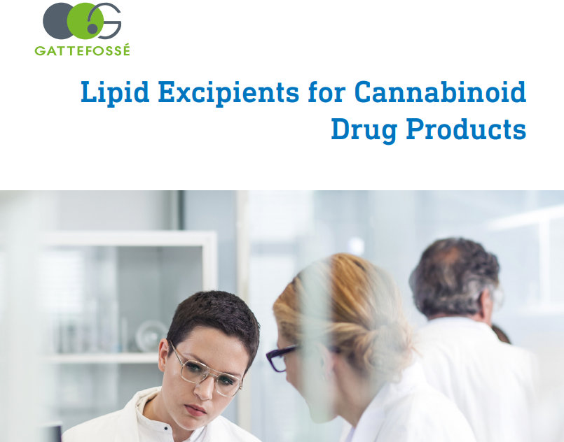 lipid excipients for cannabinoid drug products