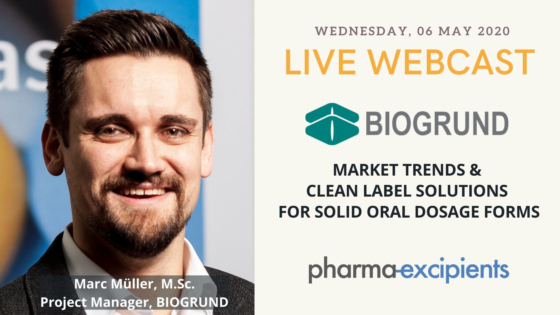 Live Webcast Biogrund Clean Label Solutions