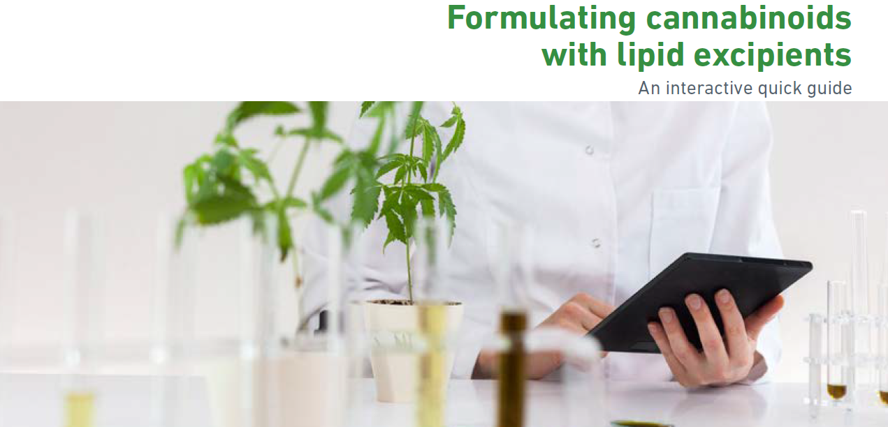 formulating cannabinoids with lipid excipients