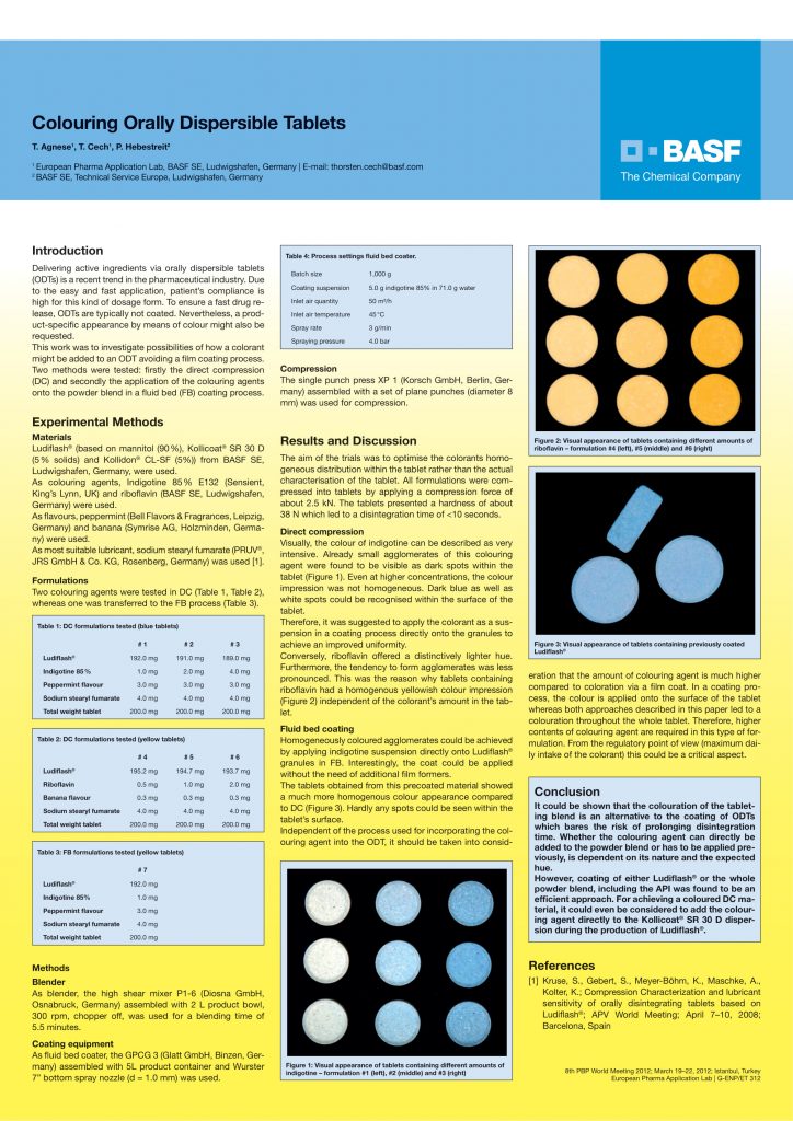 poster Colouring orally dispersable tablets-1