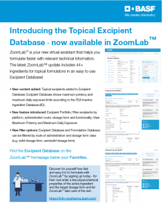 ZoomLab topical excipients one pager