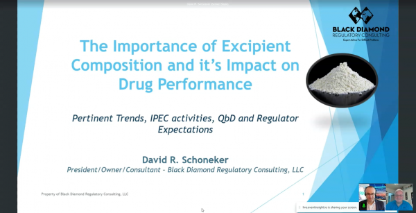 Speech: The Importance of Excipient Composition and its Impact on Drug Performance
