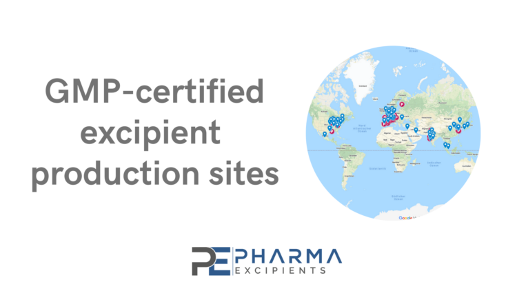 GMP-certified excipient production sites