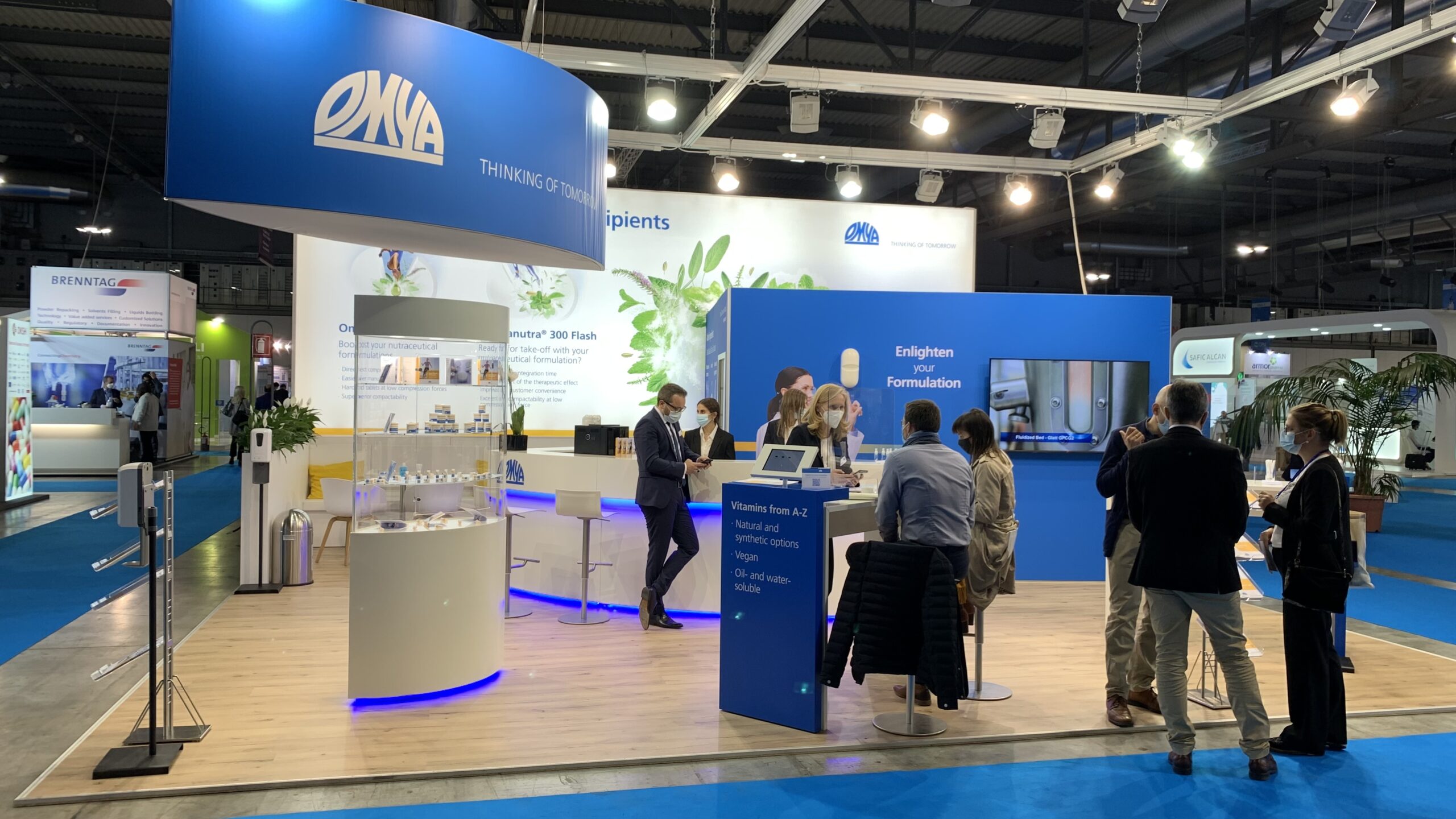 Omya booth at CPhI 2021