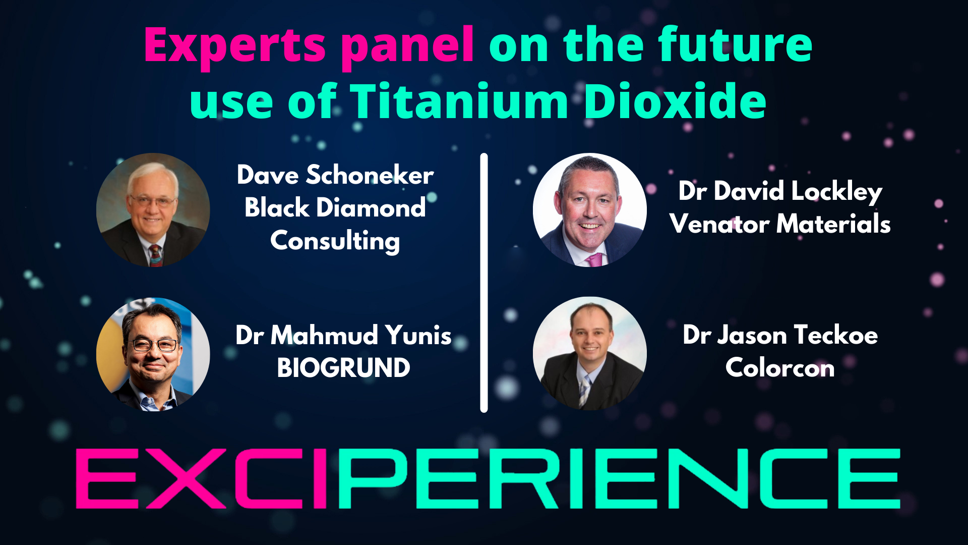 Experts panel on the future use of Titanium Dioxide (E171) in Pharma