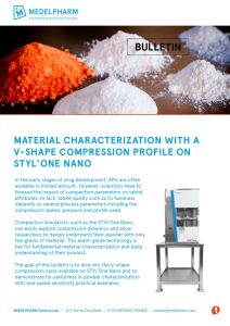 Material characterization with a V-shape compression profile on STYL´ONE NANO_brochure