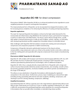 Ibuprofen DC-100 for direct compression