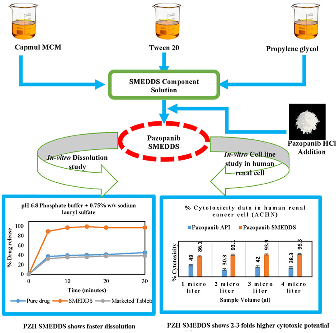 Design, development and evaluation of self-microemulsifying drug delivery system of pazopanib for enhanced dissolution rate and cytotoxic potential