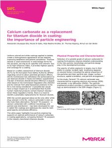 Calcium carbonate as a replacement for titanium dioxide in coating_the importance of particle engineering