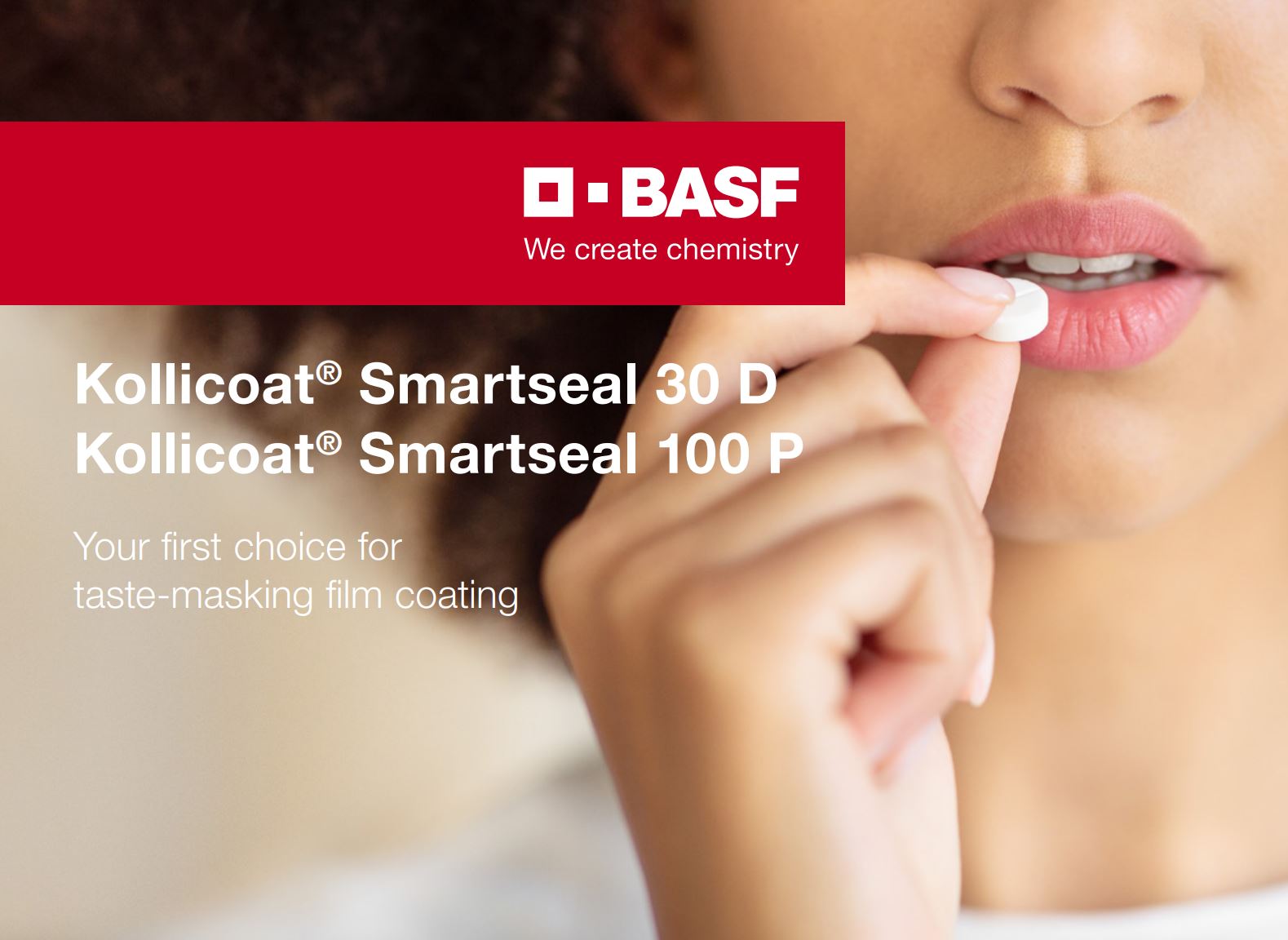 Kollicoat® Smartseal combines an effective taste-masking functionality with efficient processing