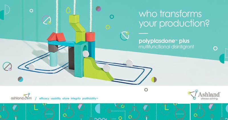 Ashland announces Polyplasdone™ Plus multifunctional disintegrant for improved pharmaceutical process through-put
