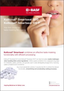 Kollicoat® Smartseal combines an effective taste-masking functionality with efficient processing