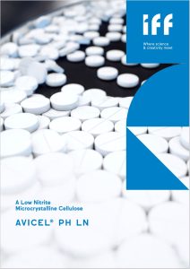 A comparison report about performance of Standard Avicel® PH-102 and Avicel® PH-102 LN suggests they have equivalent profiles