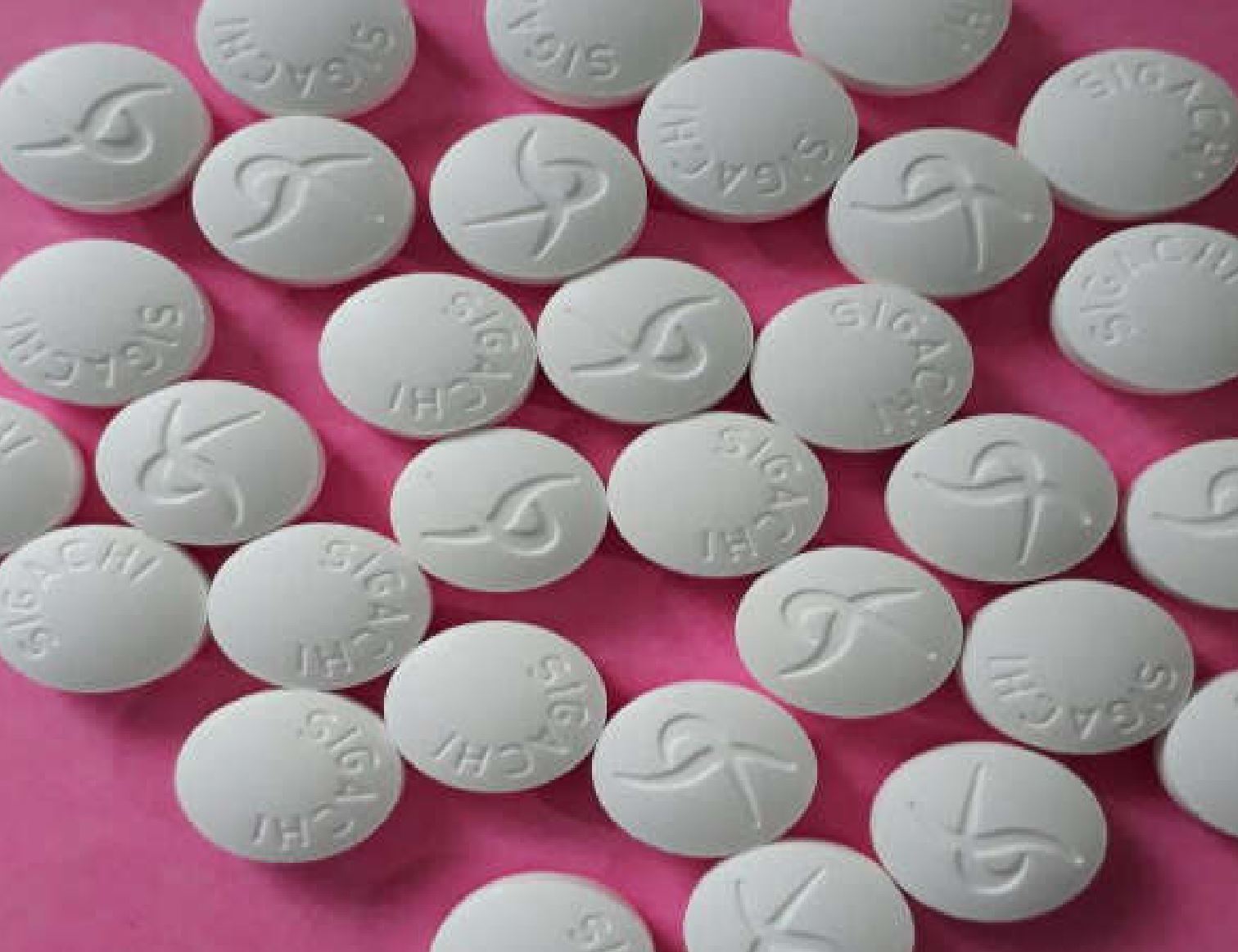 Fig. 1. Aspirin direct compressible tablets