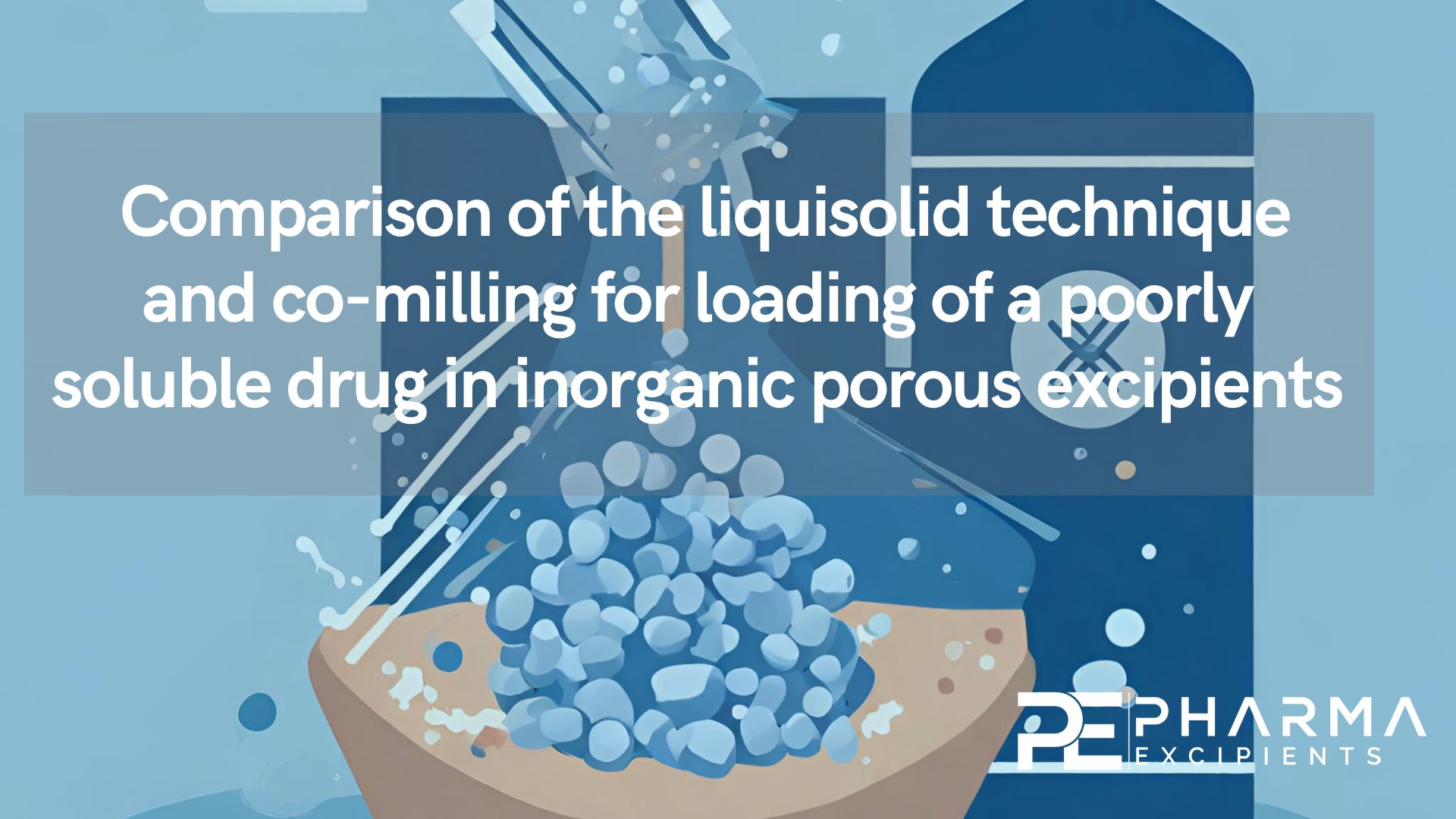 Comparison of the liquisolid technique and co-milling for loading of a poorly soluble drug in inorganic porous excipients