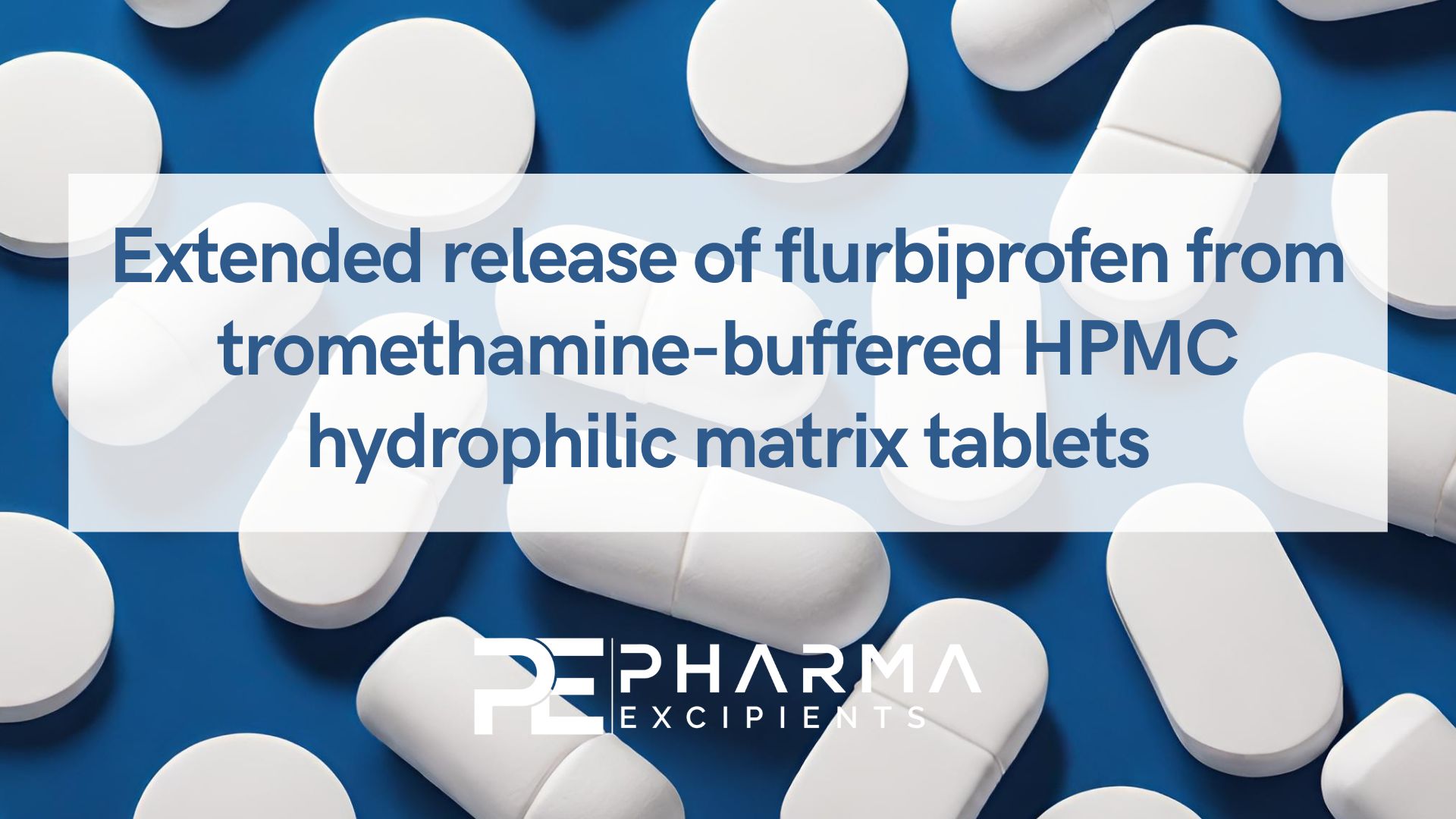 Extended release of flurbiprofen from tromethamine-buffered HPMC hydrophilic matrix tablets