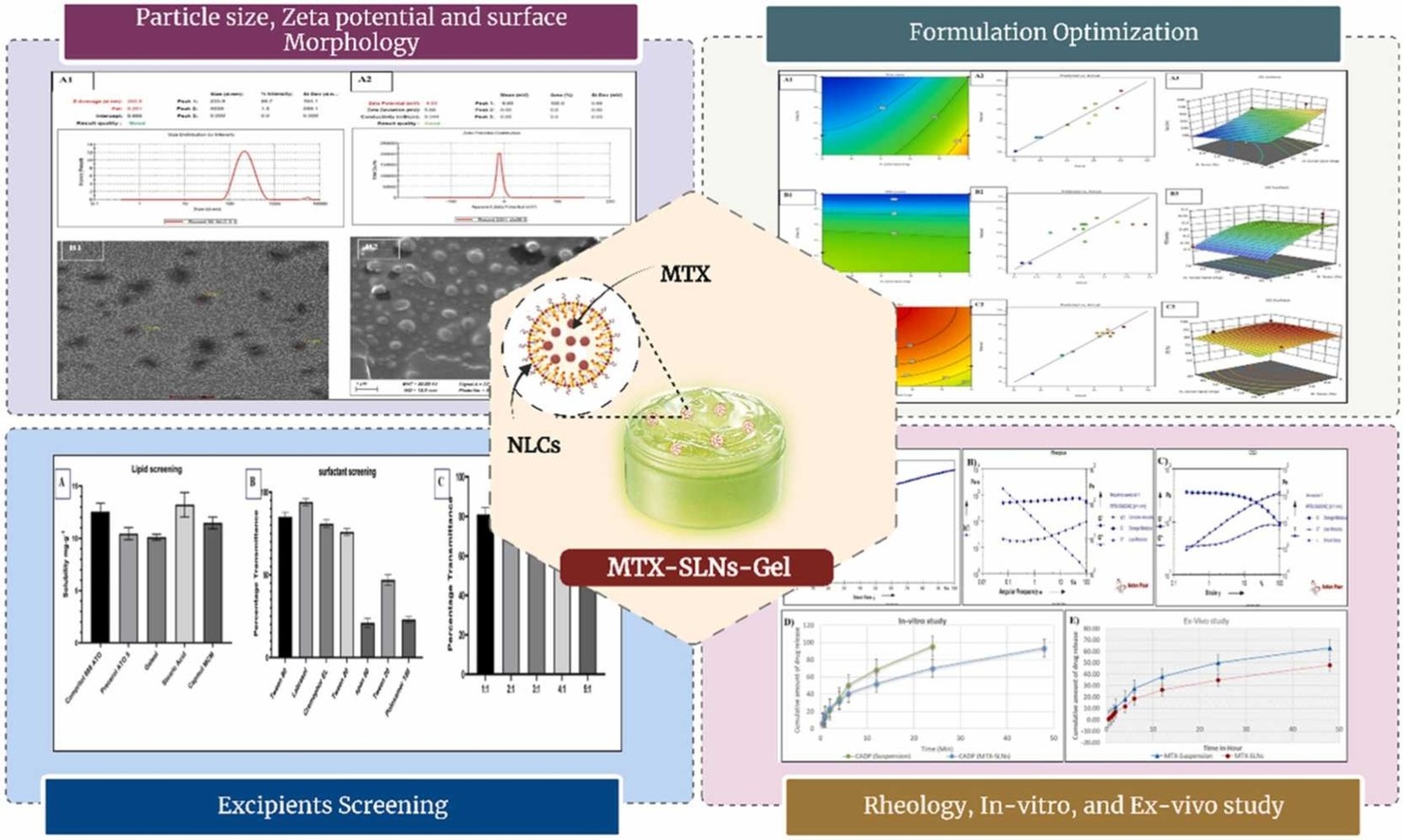 Formulation development of methotrexate lipid-based nanogel for treatment of skin cancer