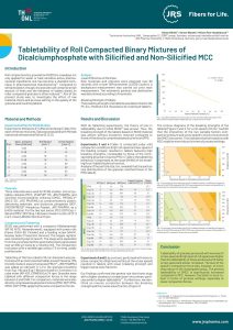 Tabletability of Roll Compacted Binary Mixtures of Dicalciumphosphate with Silicified and Non-Silicified MCC
