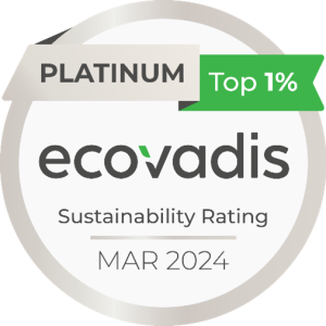 Nagase ranked 2024 in the Top one percent of Ecovadis Sustainability Ranking