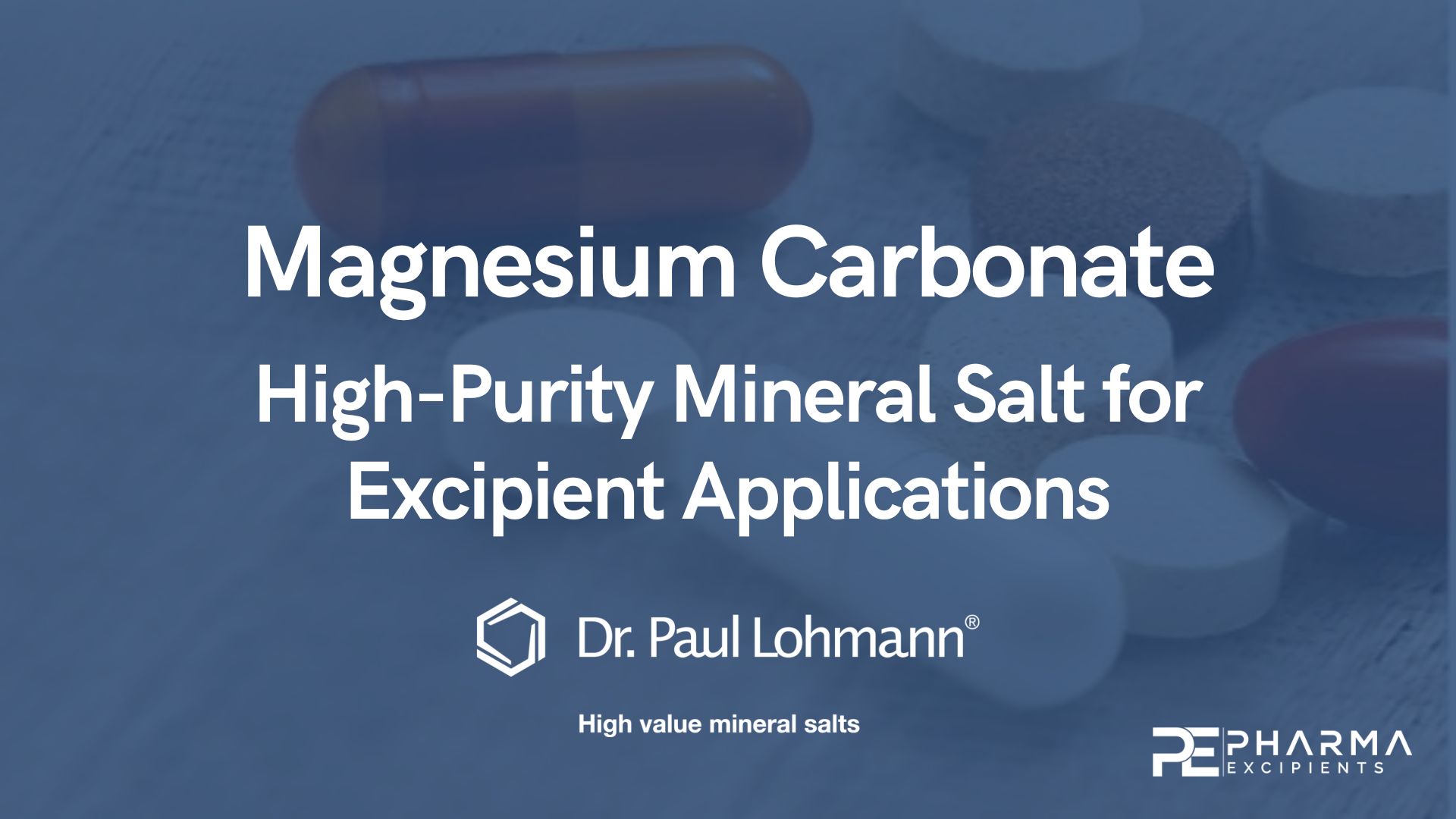 Magnesium Carbonate – High-Purity Mineral Salt for Excipient Applications