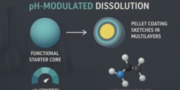 Micro environmental pH-Modulated Dissolution in Functional Pellet Cores