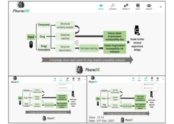 In silico preformulation studies, including drug-excipient interaction or compatibility studies, using an AI-based computational model and expert system