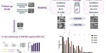 Comprehensive Evaluation of Storage Stability and Cytotoxicity of Co-Spray-Dried Theophylline Dry Powders for Inhalation